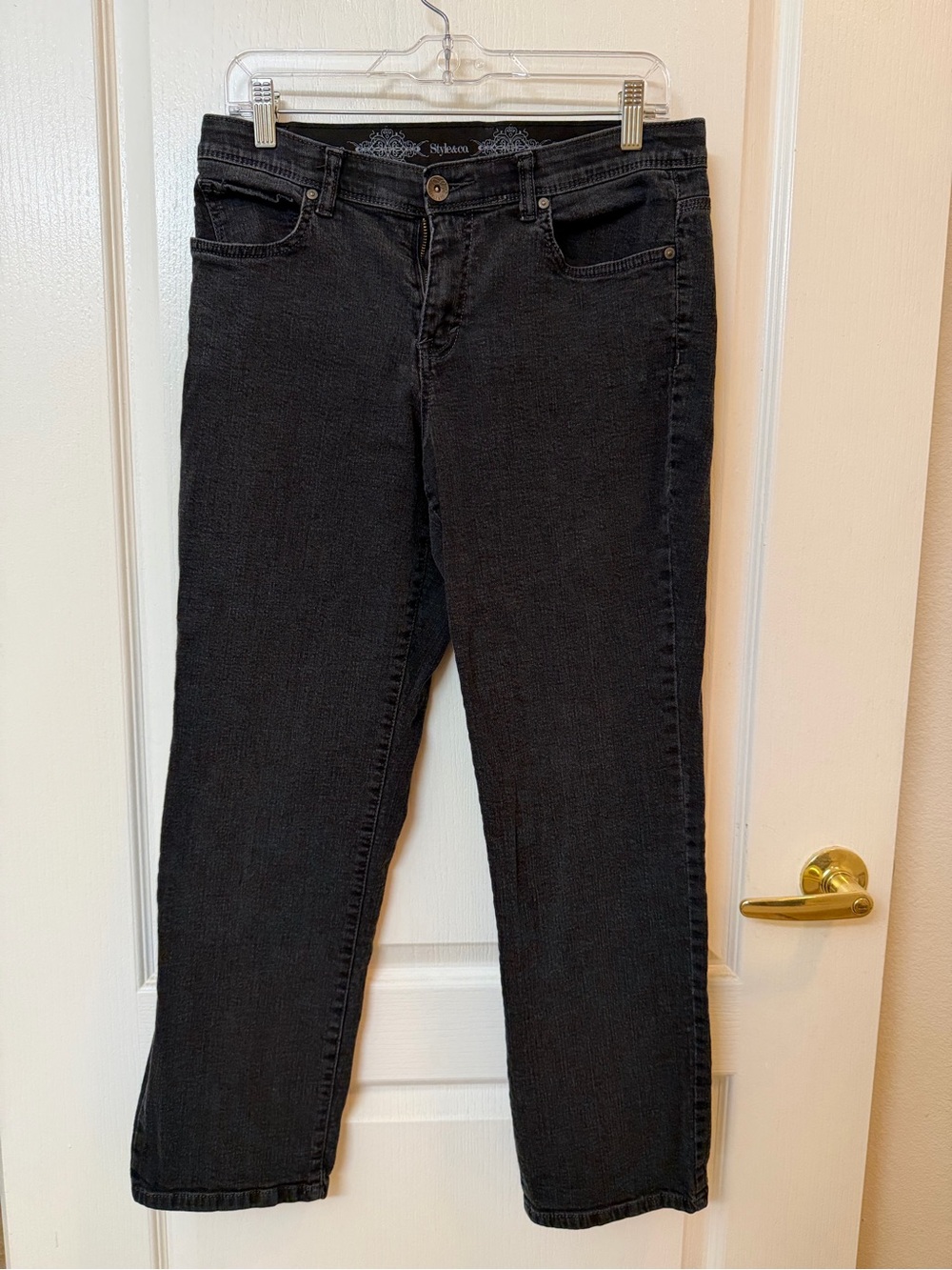 Style & Co. Women's Straight-Leg Jeans in Black Wash
